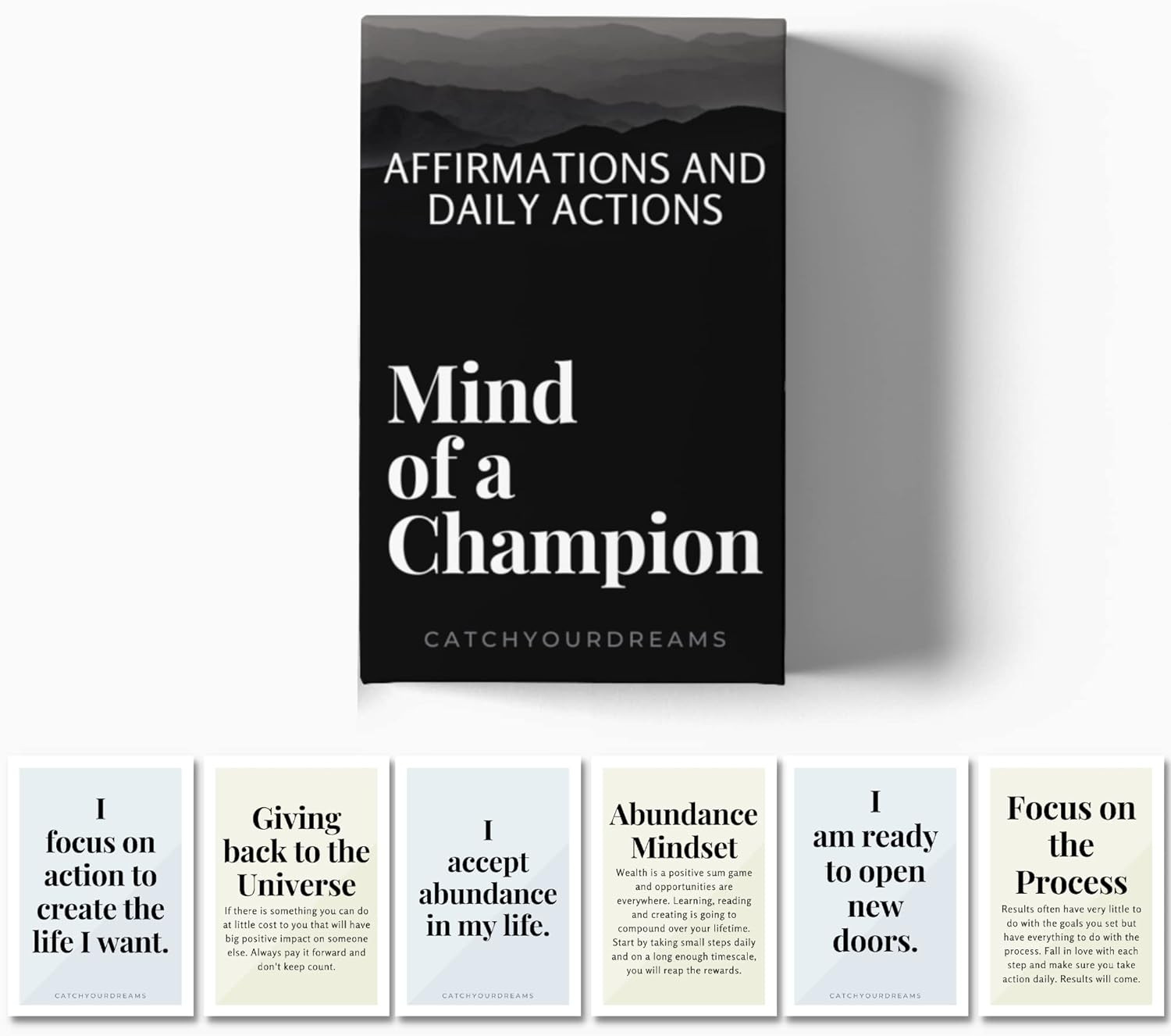 Mind Of A Champion - Motivational Cards for Men - Affirmations and Action Steps to Turn Dreams in... | Amazon (US)