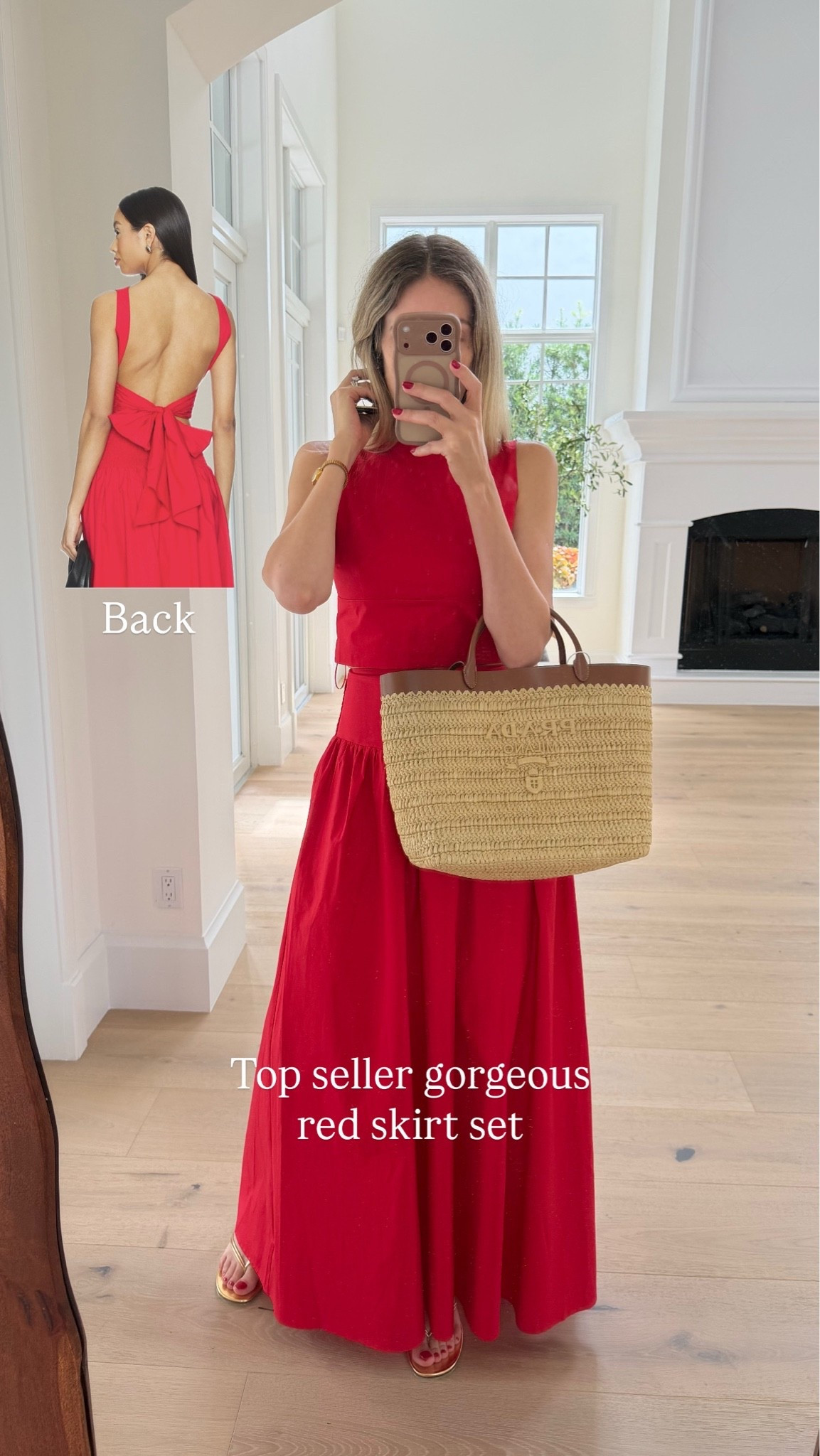 Top seller gorgeous red skirt set. Runs true to size I’m wearing size small

#LTKU #LTKootd #LTKSeasonal