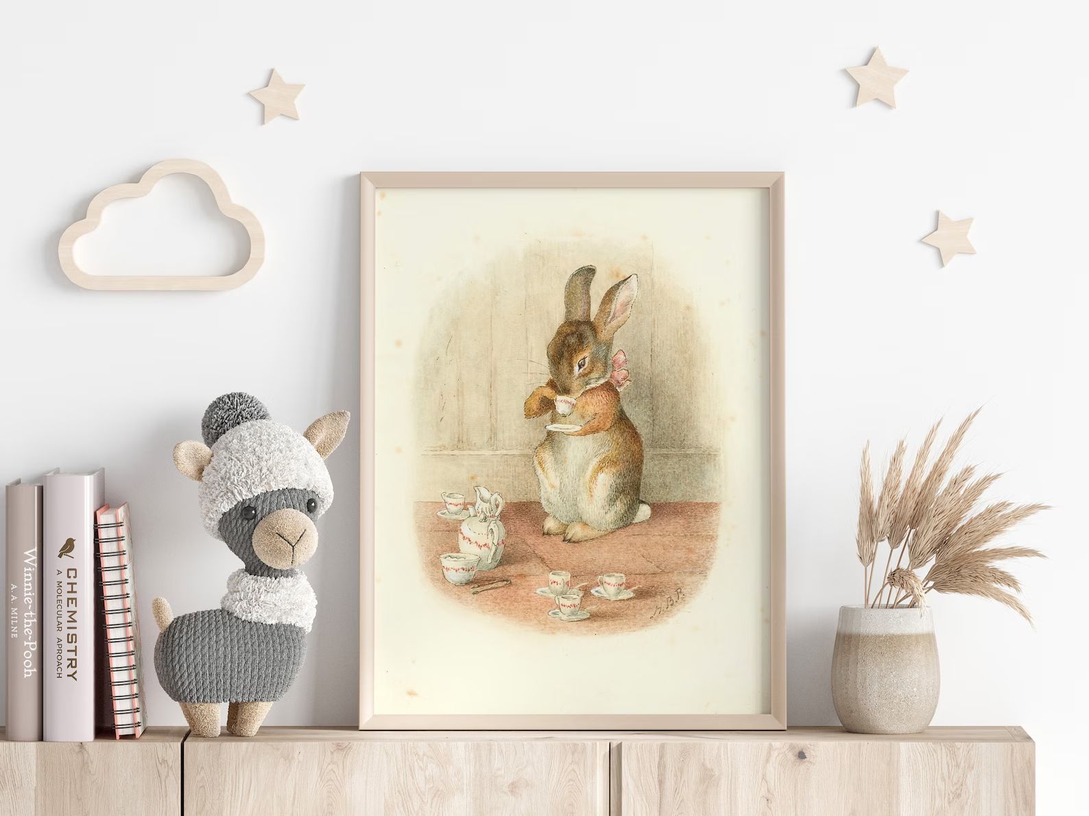 A Rabbit's Tea Party Whimsical Fairy Tale Illustration by - Etsy | Etsy (US)