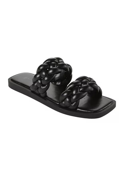 Gayle Braided Double Band Sandals | Belk