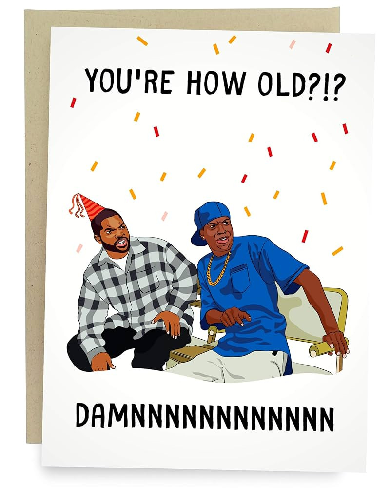 Sleazy Greetings Damn Meme Funny Birthday Card For Him Or Her | Damn You're How Old Birthday Card | Amazon (US)