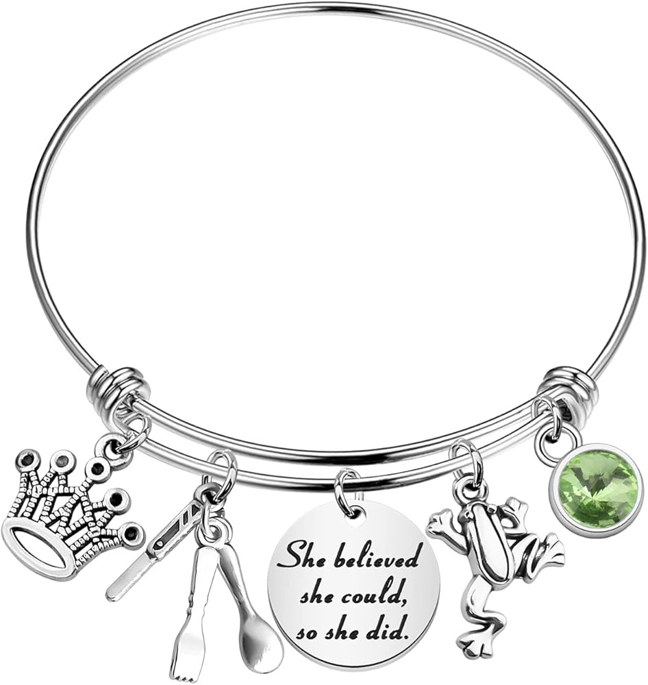 FAADBUK Frog Inspired Bracelet She Believed She Could So She Did Inspiration Gift for Her | Amazon (US)