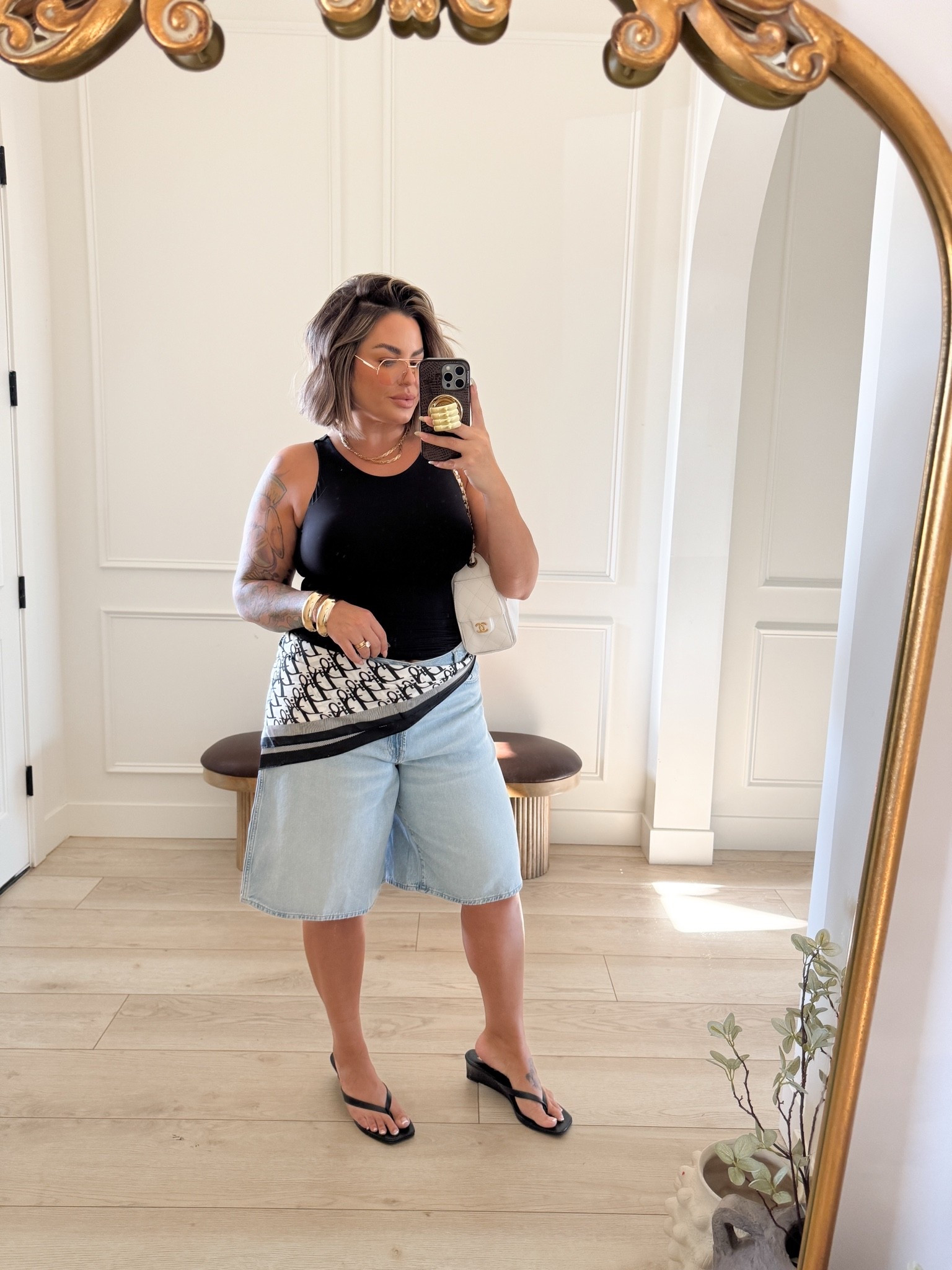 Tank L has built in bra 
Shorts 31 grab them now while they are doing the Madewell in app sale starts today and ends the 18th.

#LTKSaleAlert #LTKMidsize #LTKxMadewell