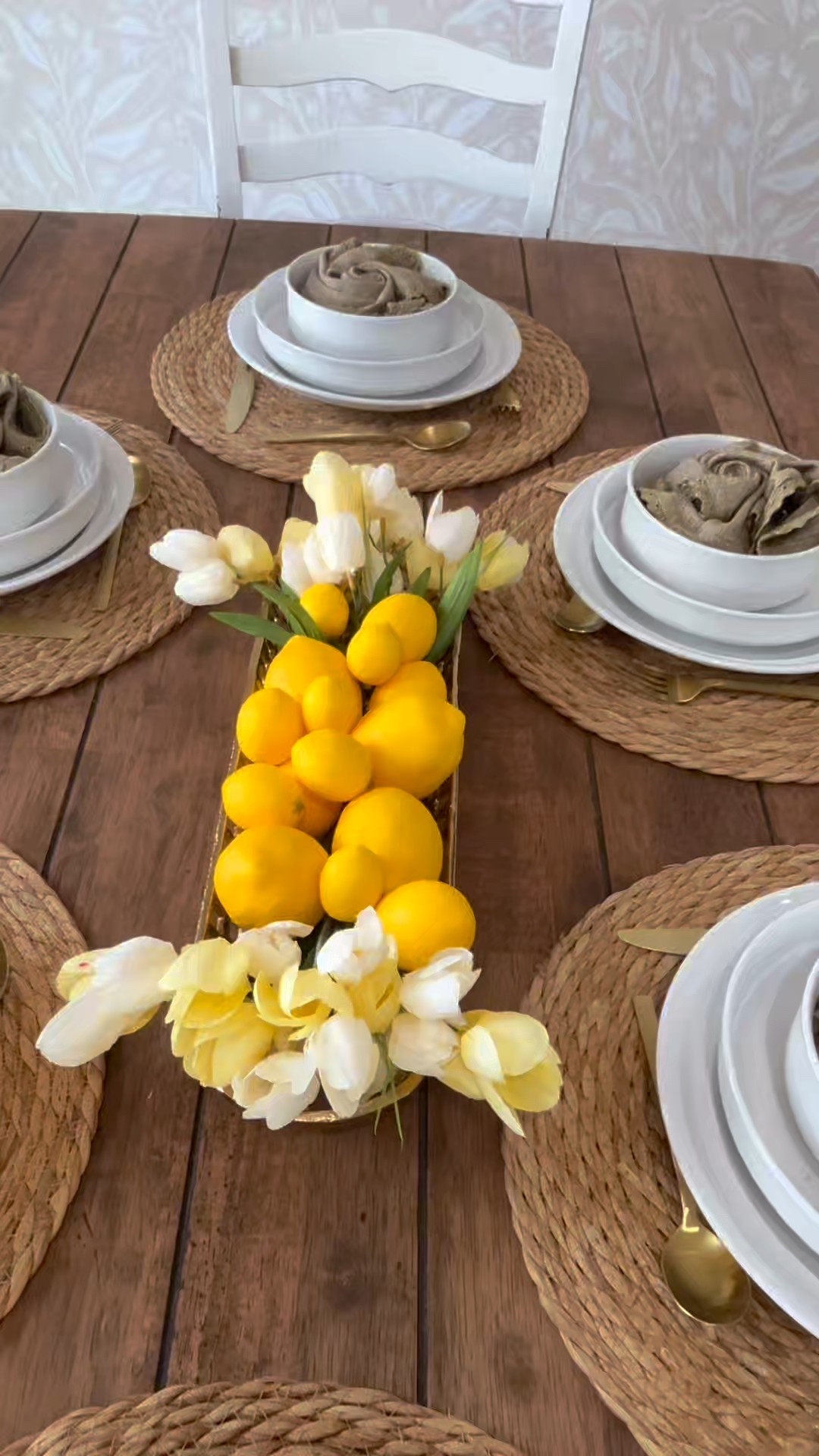 Soft tulips. Bright lemons. A table that feels like summer in Italy. 🌷🍋
This simple combination instantly elevates any dining space and makes hosting feel effortless and chic.

Everything is linked in my LTK — tap to shop and recreate this look 💛

#LTKHome #LTKWedding #LTKU