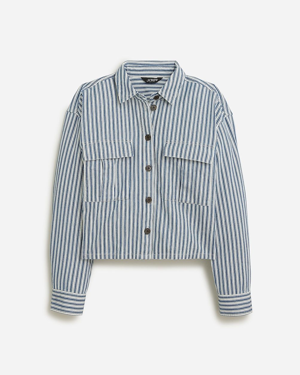 Cargo button-up shirt in stripe | J.Crew US