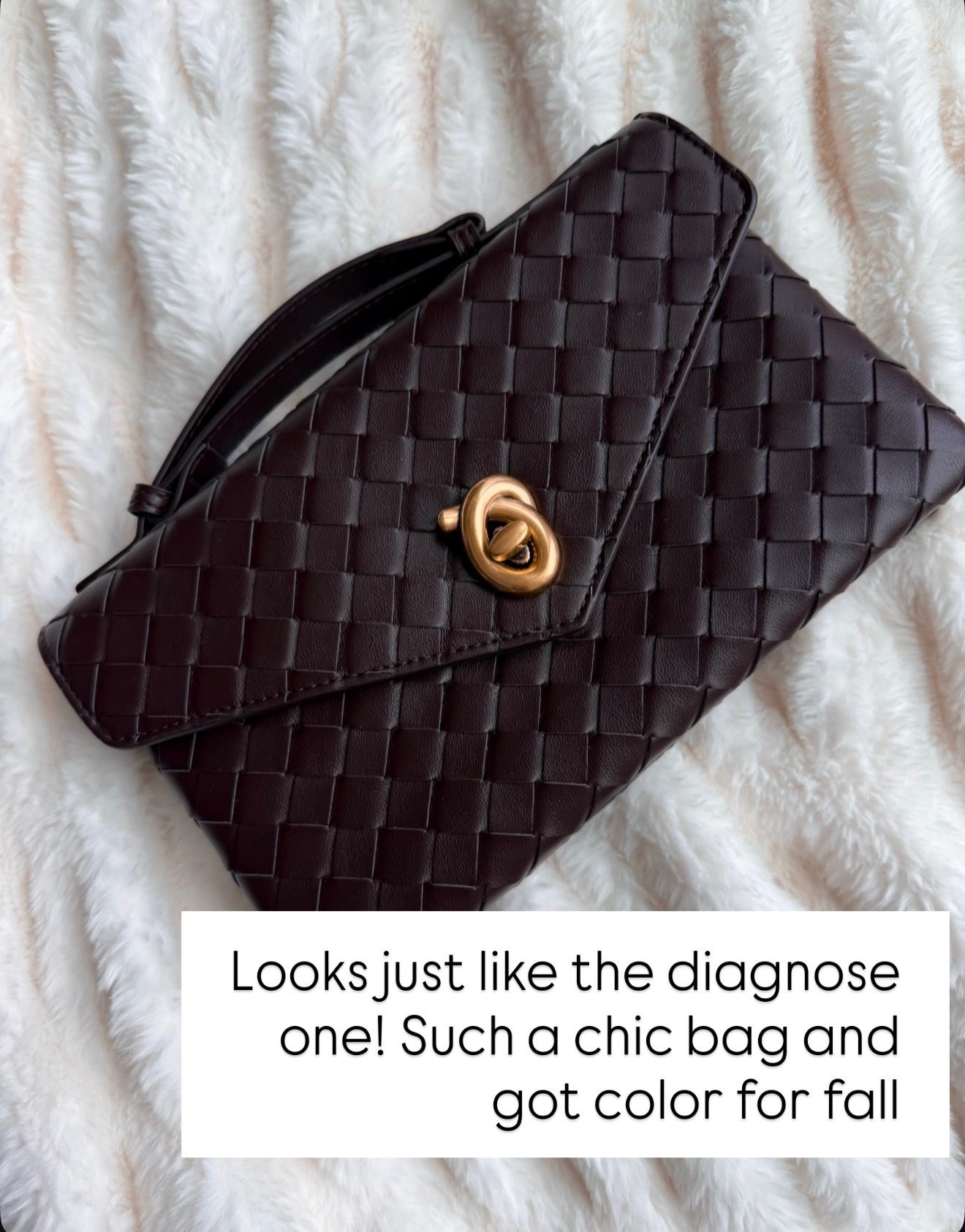 This woven chocolate brown bag looks so luxe for fall. The rich color and gold hardware make it an easy way to bring a little more texture into jeans, dresses, and everyday outfits.

woven handbag, chocolate brown bag, fall handbag, women’s purse, fall accessories, shoulder bag, woven purse, brown accessories, fall fashion, everyday handbag, designer inspired bag, annabrstyle

#LTKootd #LTKTravel #LTKSeasonal