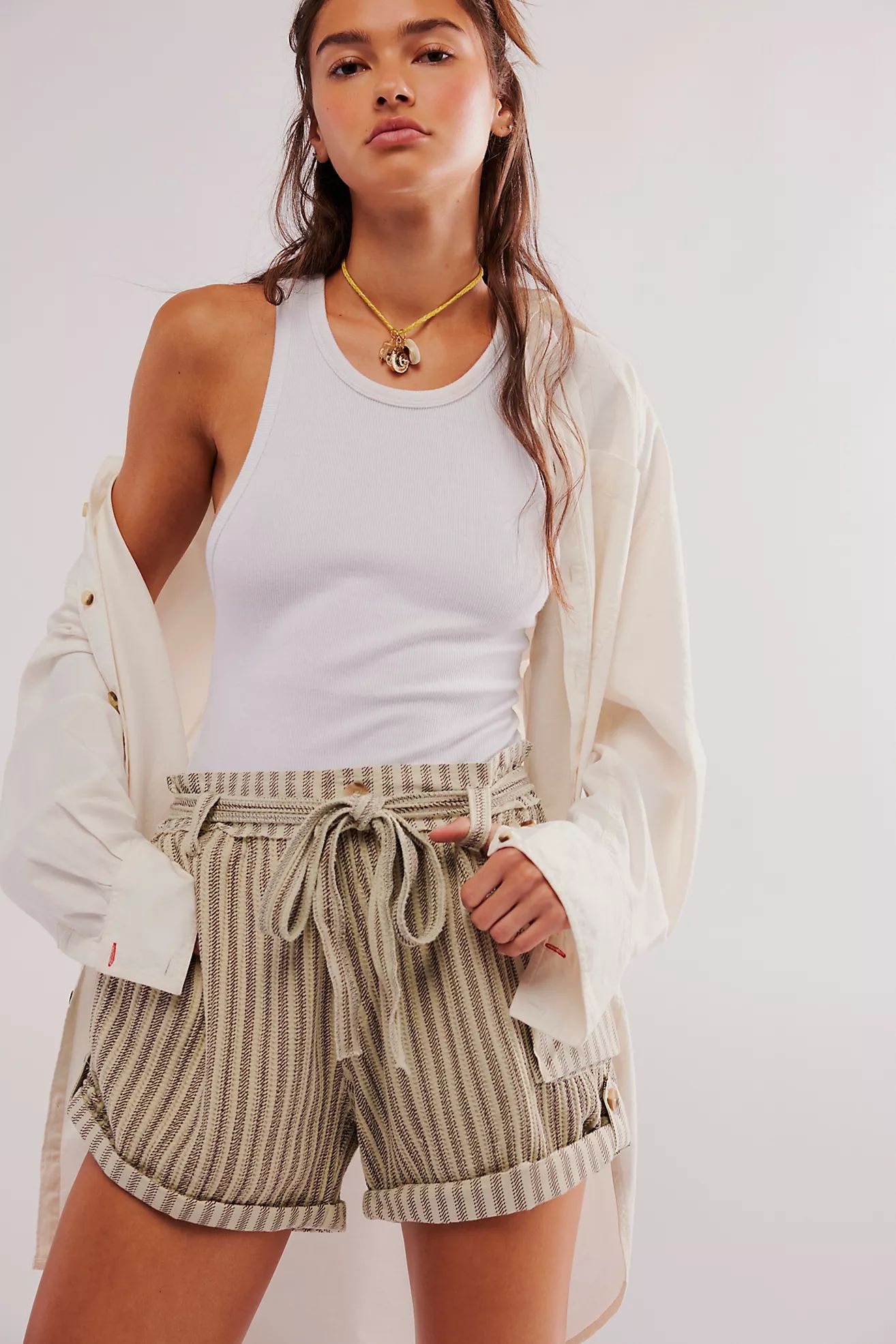 FP One Harriet Striped Shorts | Free People (Global - UK&FR Excluded)