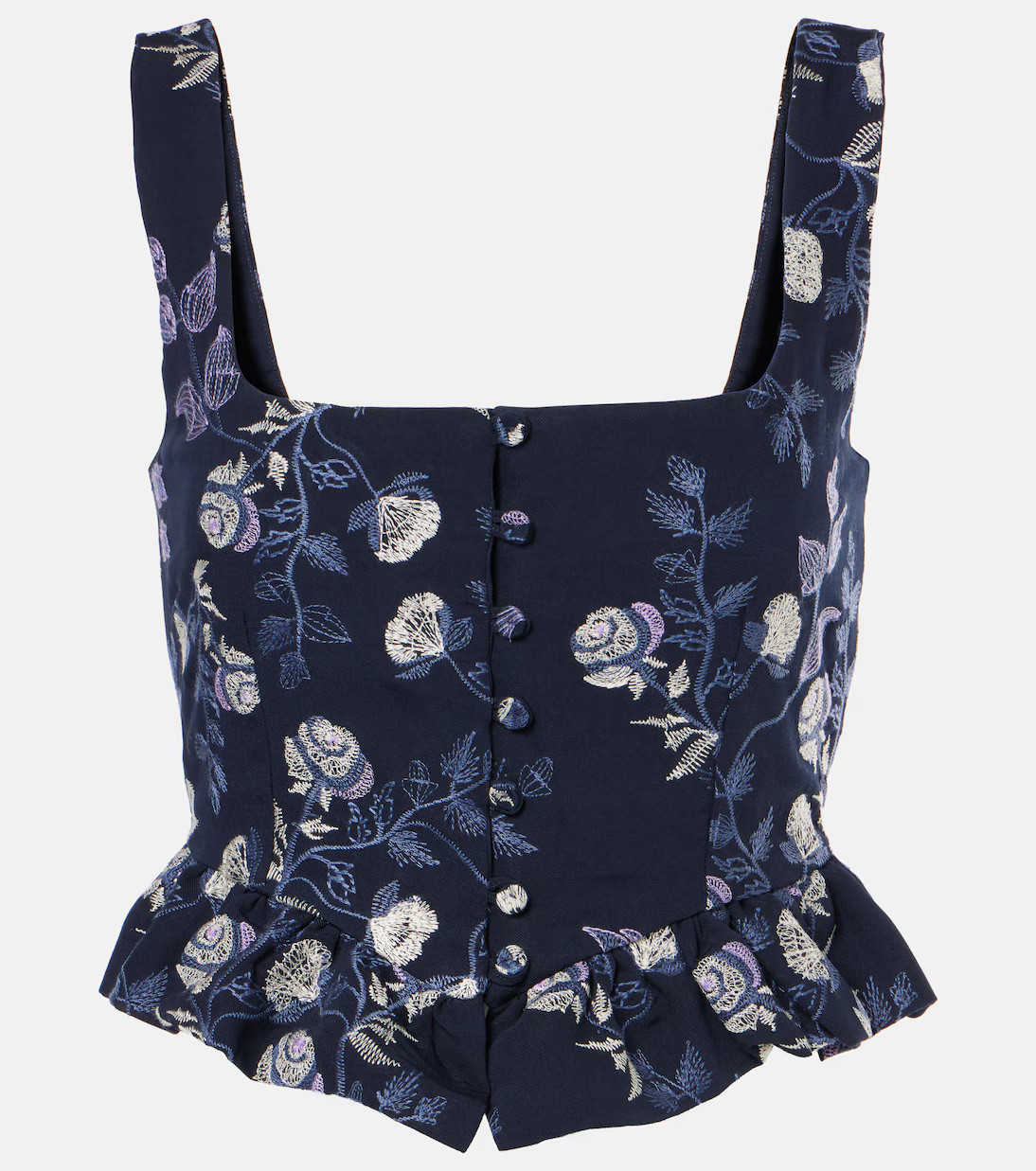 Eslabón Sueño embroidered crop top | Mytheresa (US/CA)