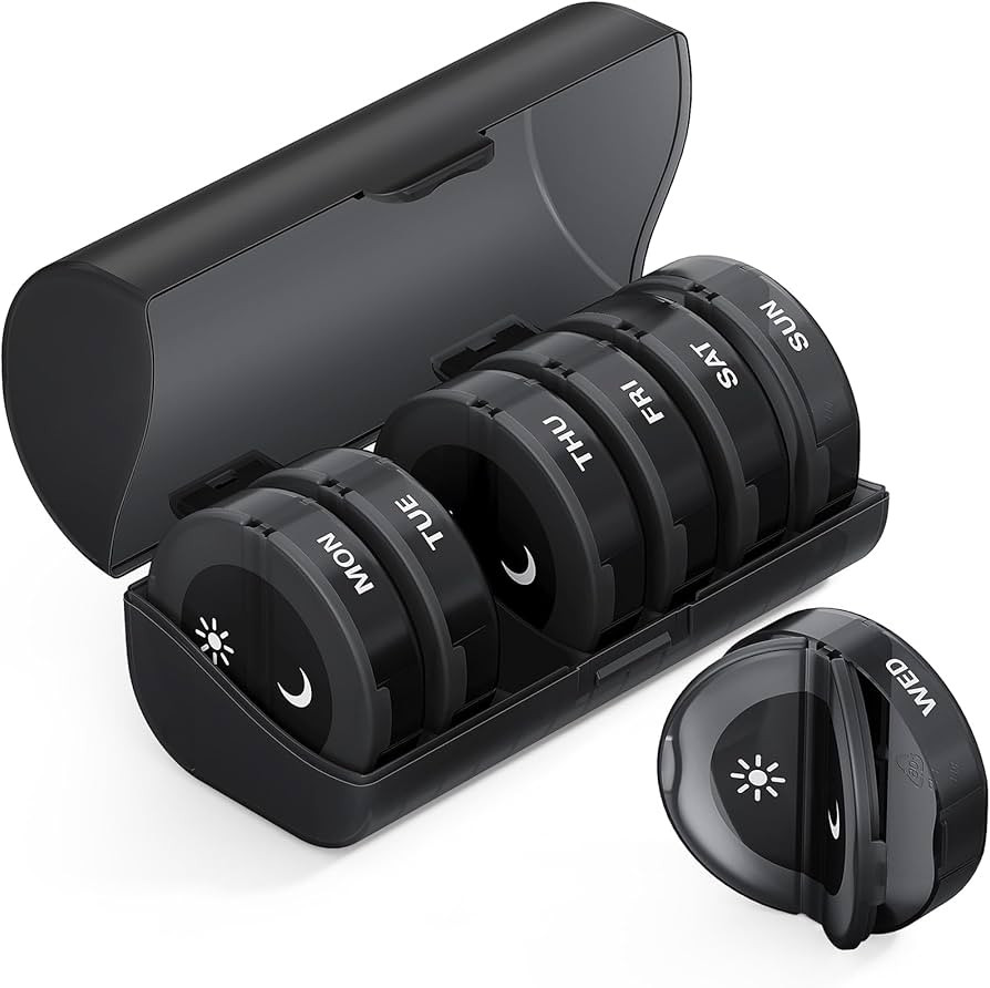 TookMag Pill Organizer 2 Times a Day, Travel Medicine Pill Organizer, Weekly AM PM Pill Box, Larg... | Amazon (US)