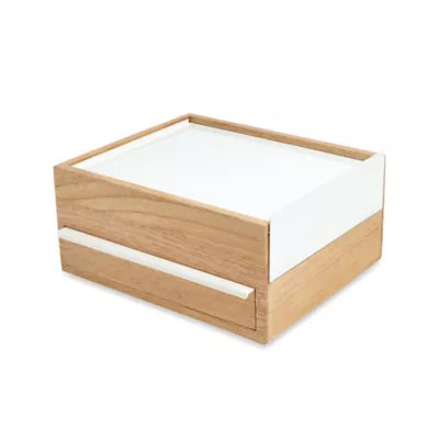 Umbra® Stowit Jewelry Box in White/Natural | Bed Bath & Beyond