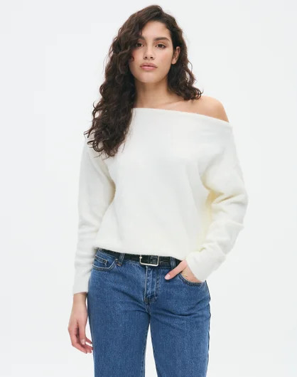 Cosy Off Shoulder Knit Jumper | Glassons (Australia)
