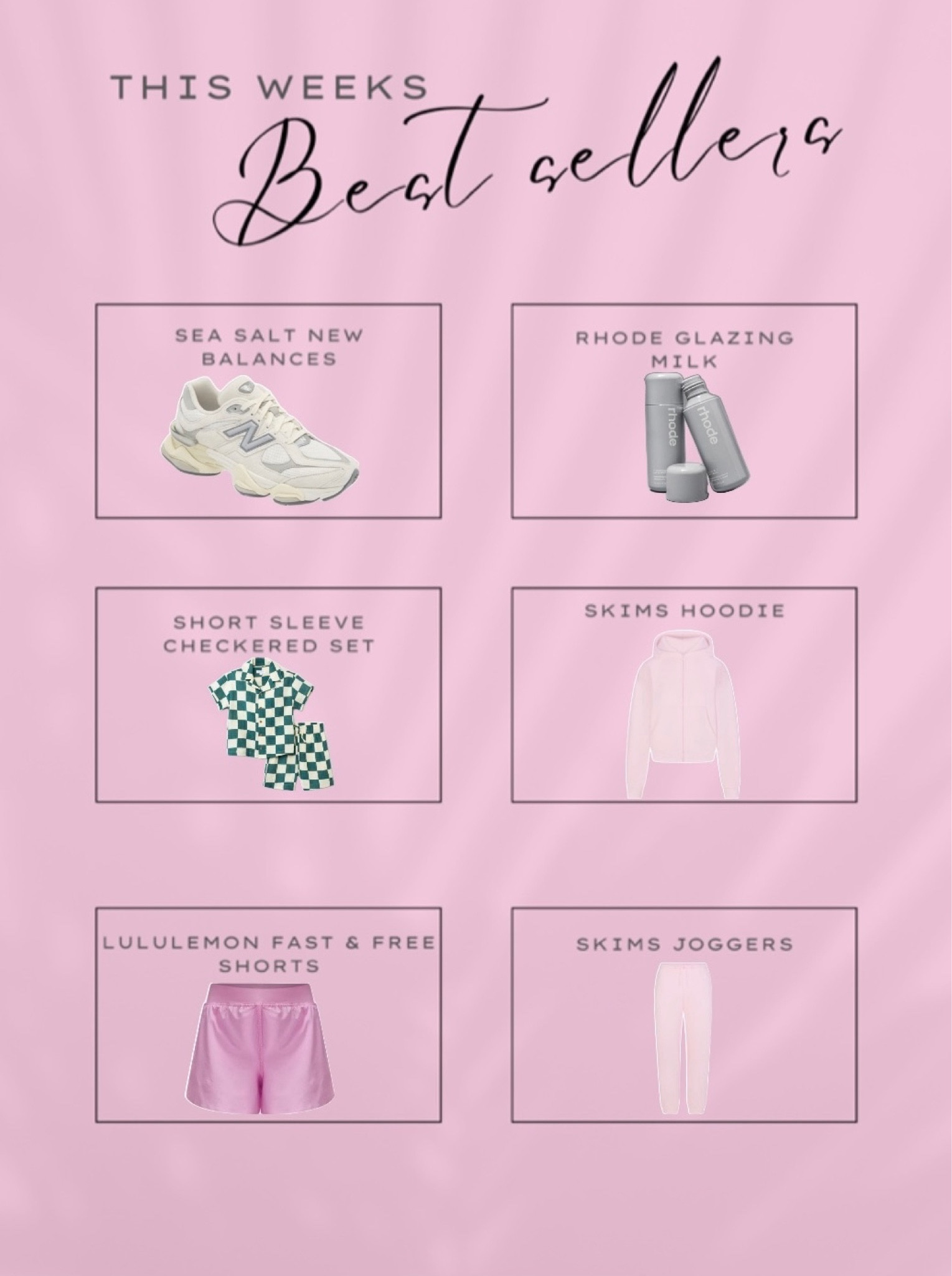 Weekly top sellers 💗

#LTKbeauty #LTKMostLoved #LTKfitness