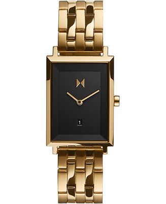 MVMT Women's Mason Gold-Tone Stainless Steel Bracelet Watch 24mm - Macy's | Macys (US)