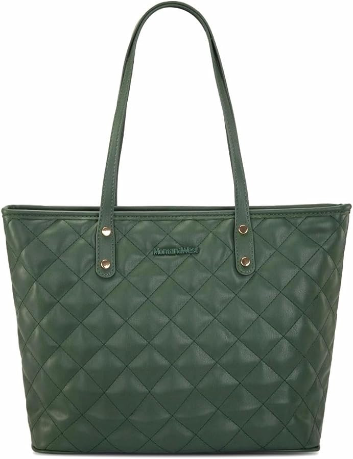 Montana West Quilted Handbag for Women Tote Purse Shoulder Bag Large Fashion Hobo Purse | Amazon (US)