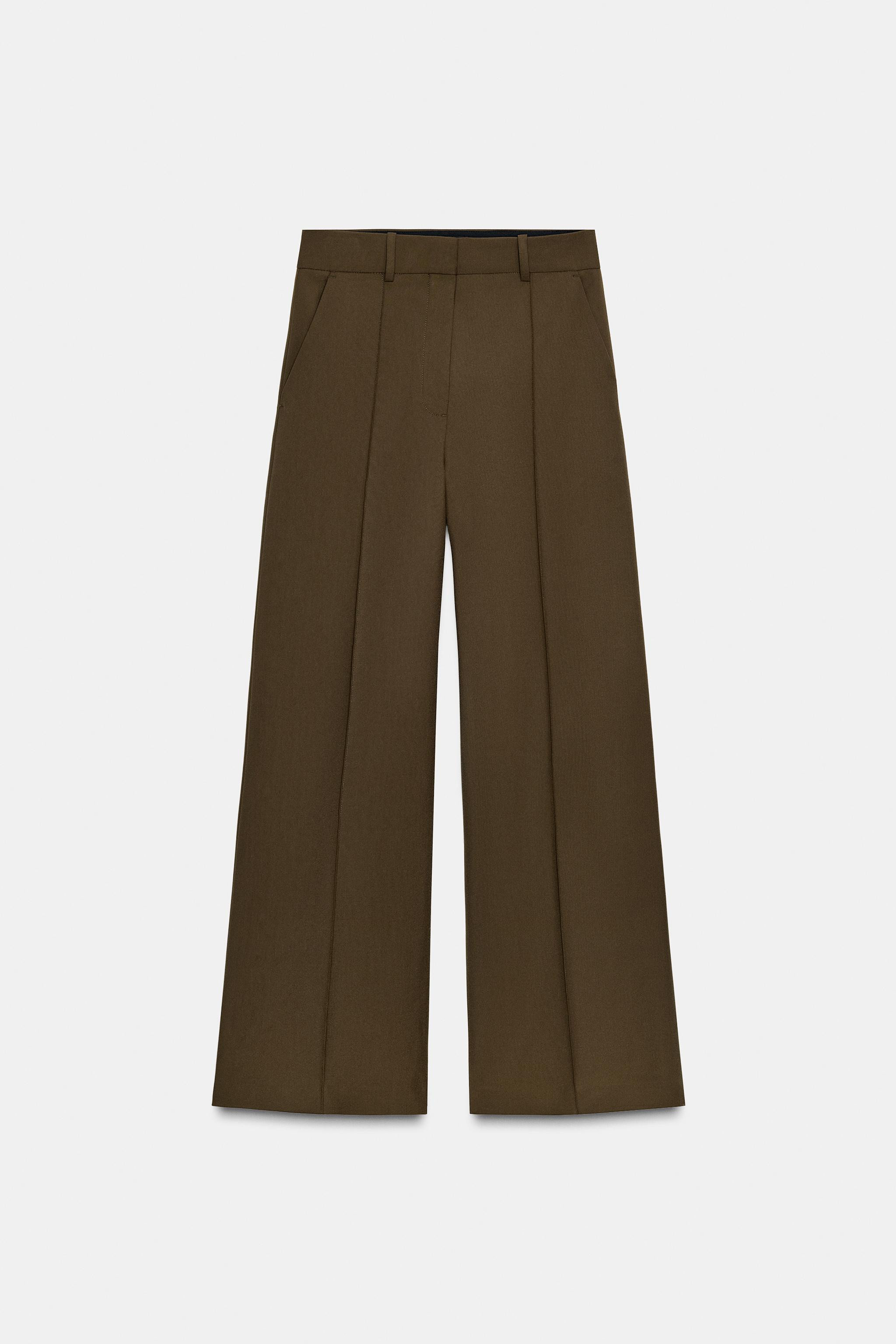 ZW COLLECTION HIGH-WAIST TROUSERS | Zara US