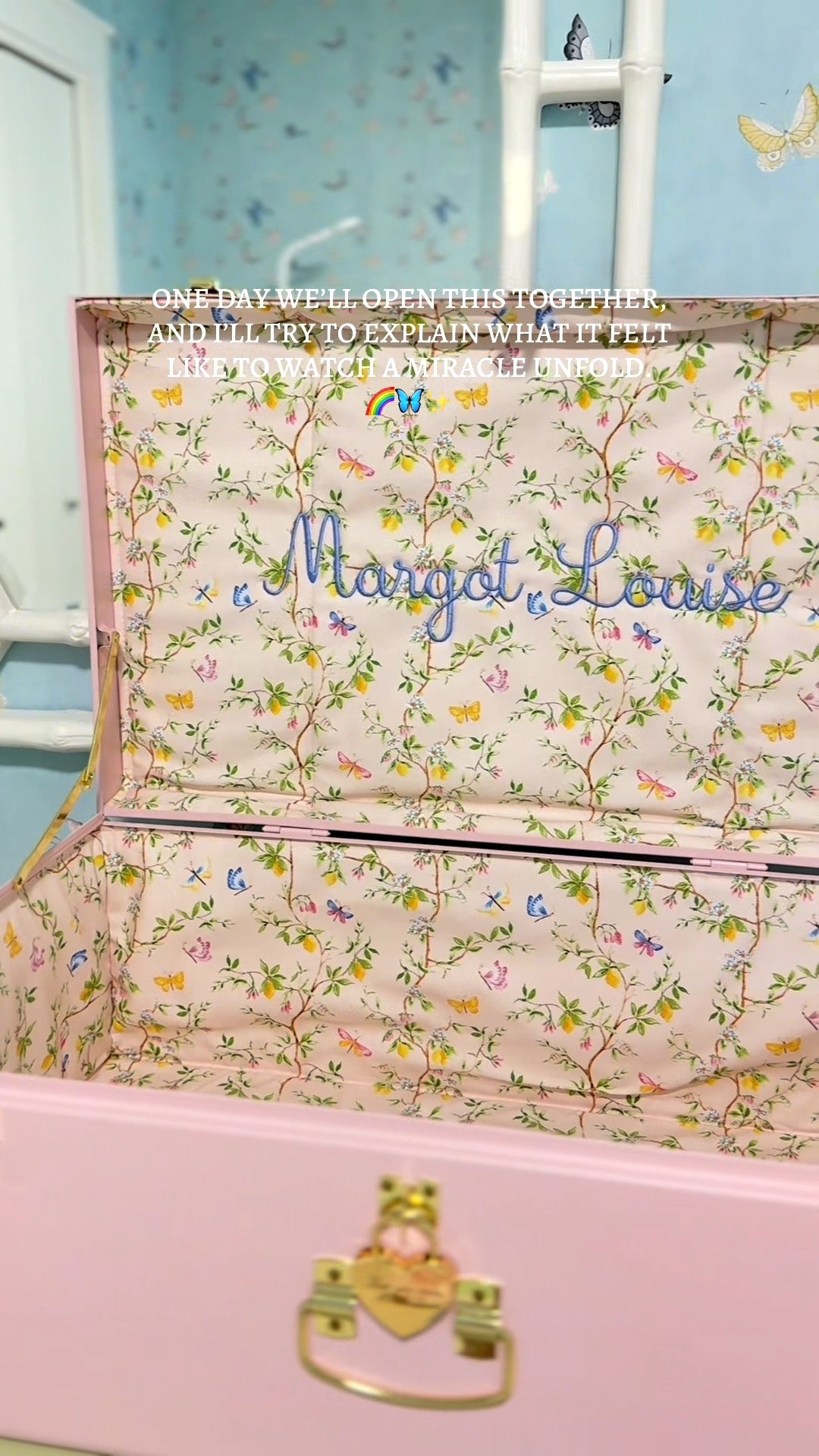 The most beautiful keepsake trunk. 🦋

#LTKBump #LTKKids #LTKBaby