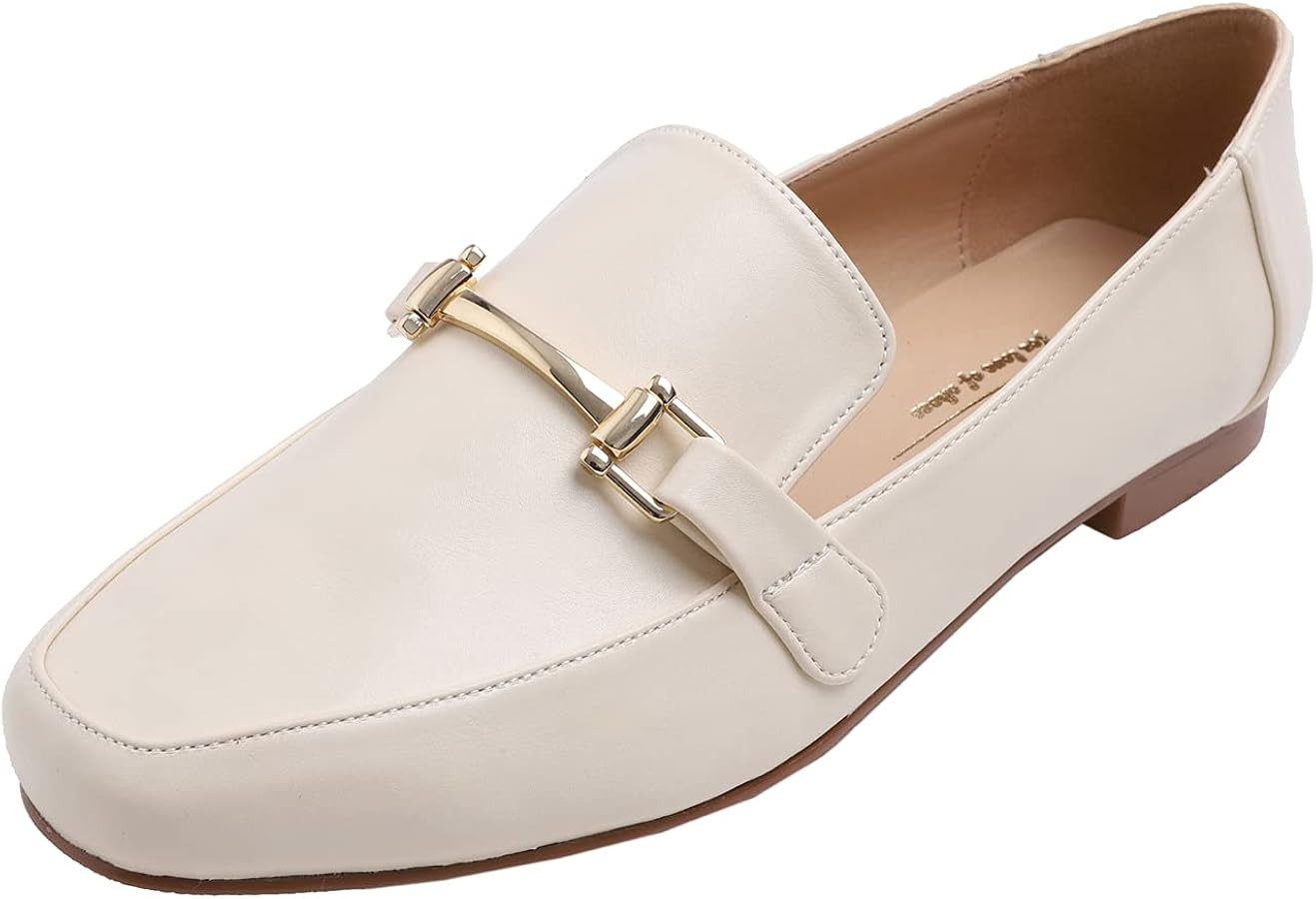 Feversole Women's Fashion Trim Deco Loafer Slippers | Amazon (US)