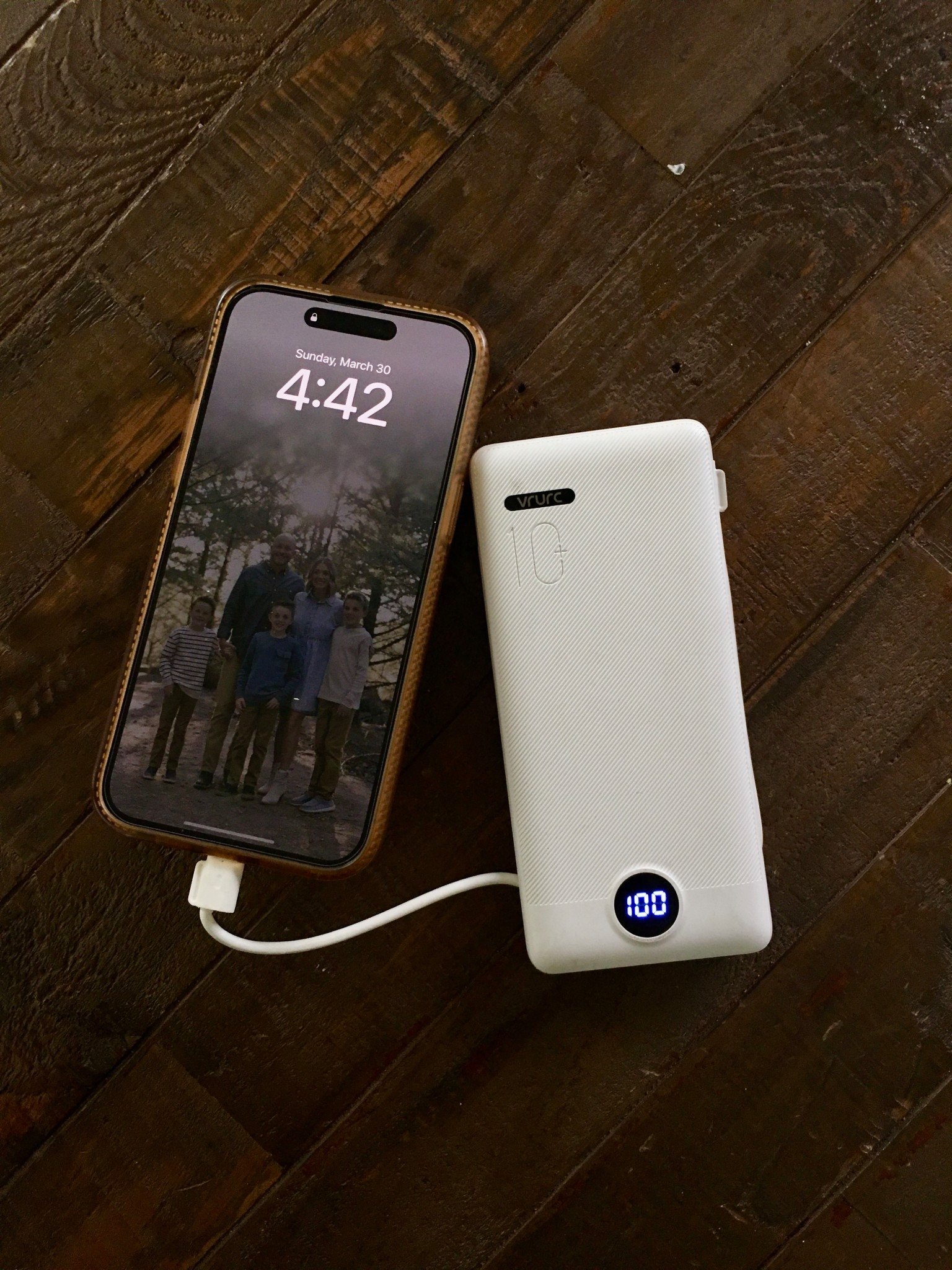 Portable charger. Perfect for travel, baseball tournaments, etc.