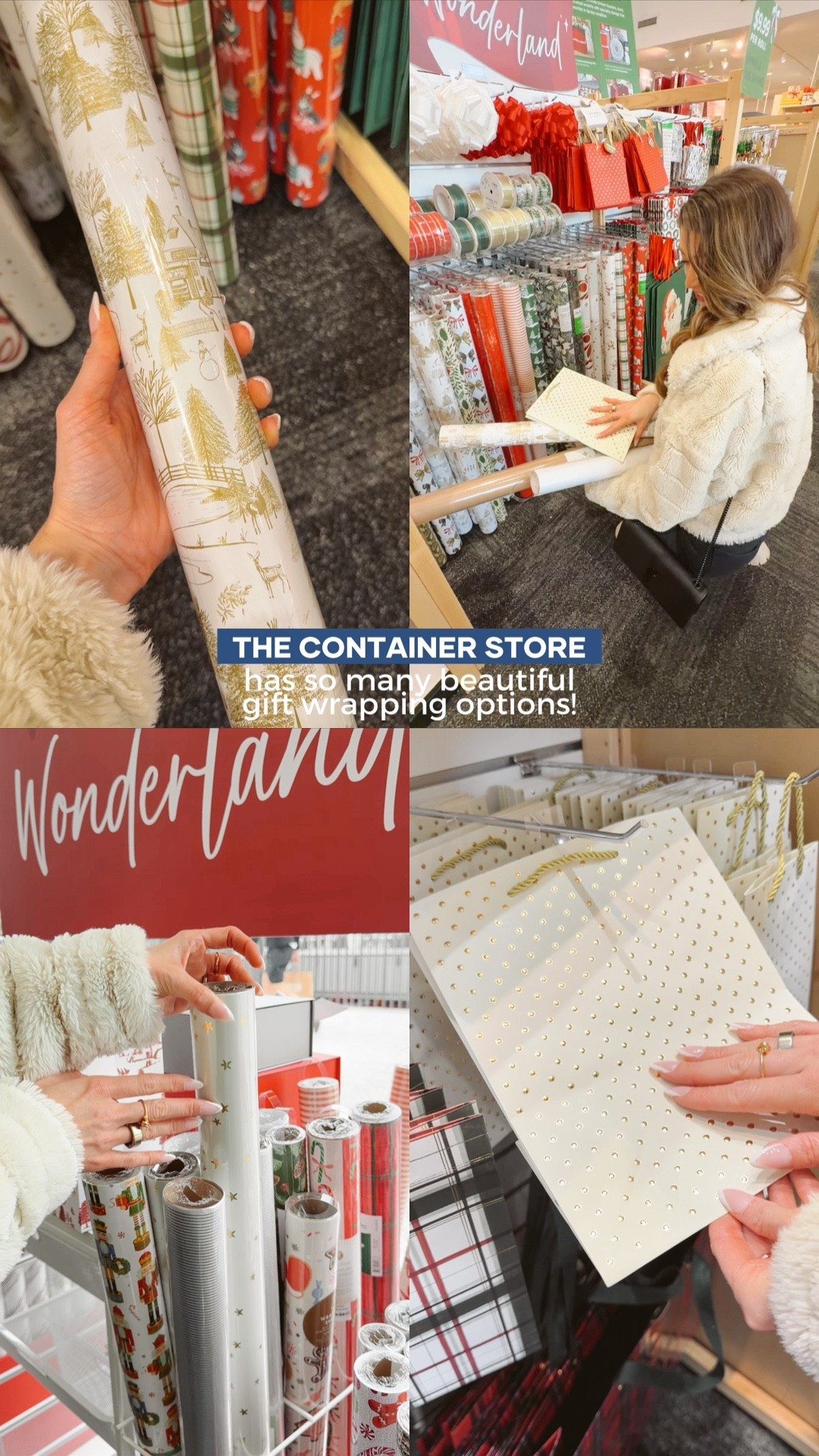 The Container Store’s Gift Wrap Wonderland has sooo many cute options 🤍✨  @thecontainerstore #thecontainerstore #ad #paidlink

#LTKHoliday #LTKSeasonal #LTKGiftGuide