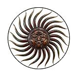 Deco 79 Metal Sunburst Indoor Outdoor Wall Decor with Distressed Copper Like Finish, 1" x 37" x 37", | Amazon (US)