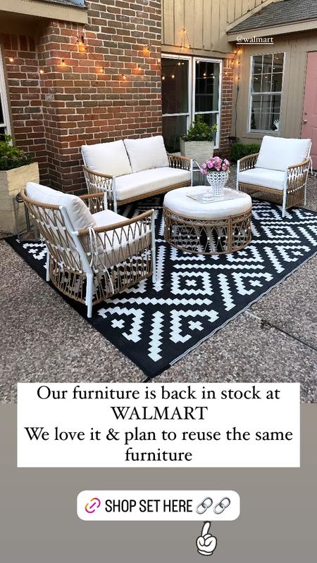 Walmart patio furniture is on the Memorial Day list savings. 


#LTKSaleAlert #LTKHome #LTKSeasonal