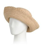 Raffia Scallop Bucket Hat | TJ Maxx