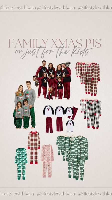 Decent priced family Christmas pjs or just solo ones for the kids! 

Family Christmas pjs, matching pjs, trendy holiday pjs, holiday family pjs

#LTKSeasonal #LTKHoliday #LTKfindsunder50