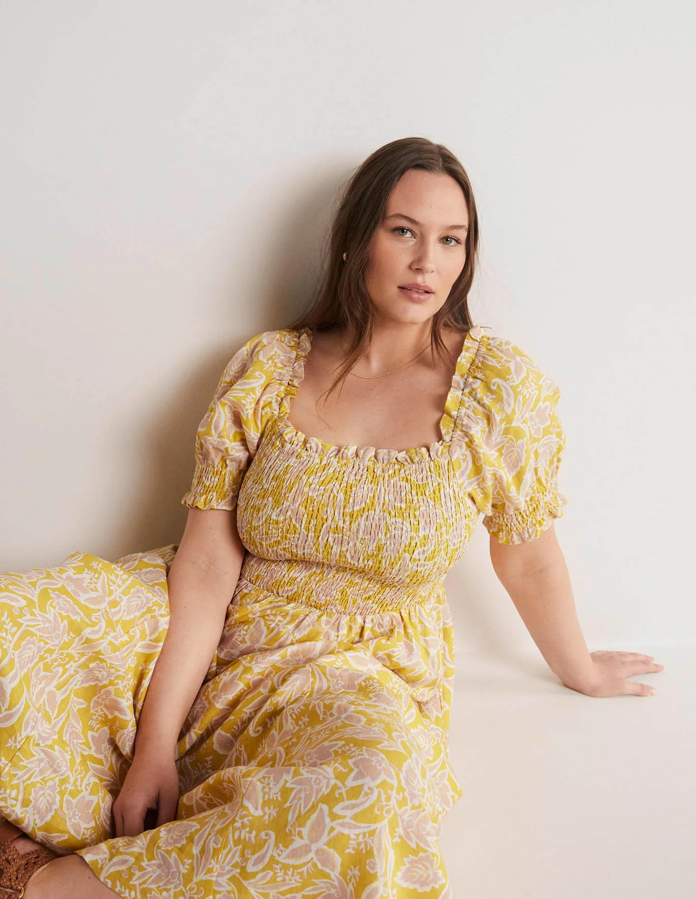 Smocked Bodice Midi Dress | Boden (US)