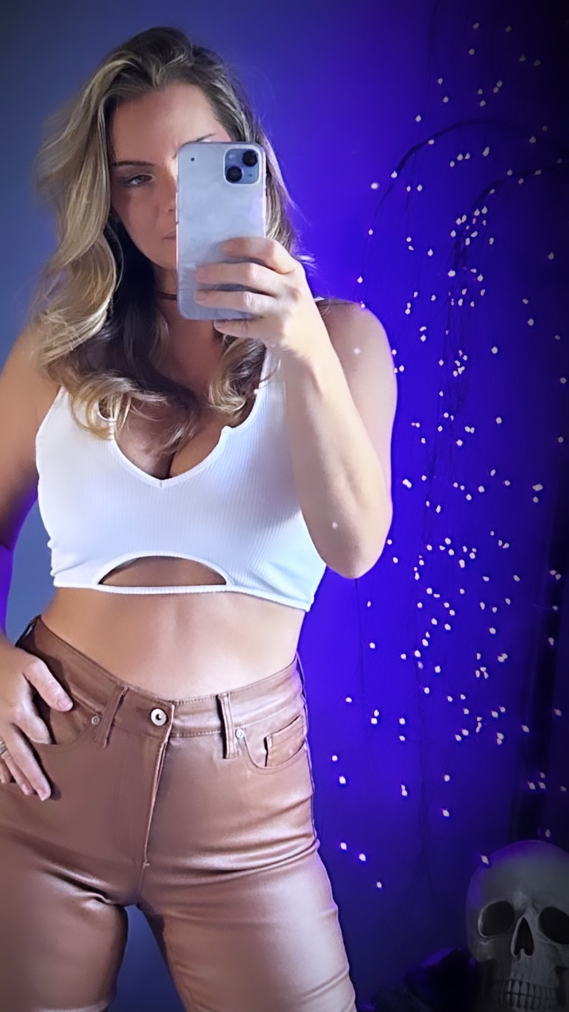 Leather pants. Crop top. Boots. 

#LTKfindsunder50 #LTKHalloween