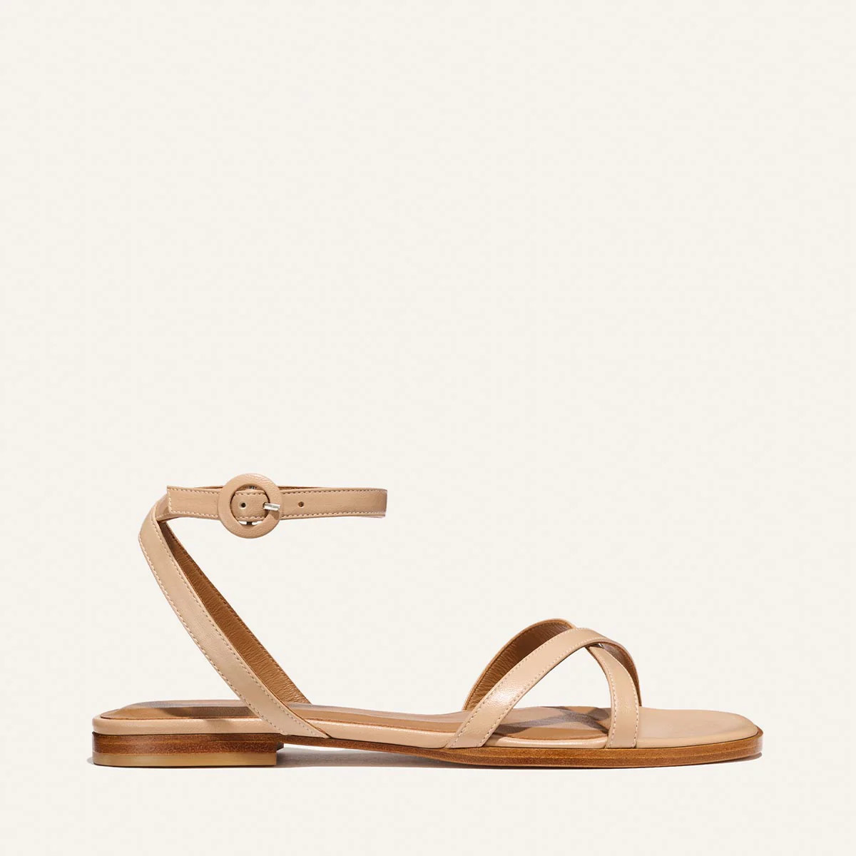 The Flat Sandal - Dune Nappa | Margaux