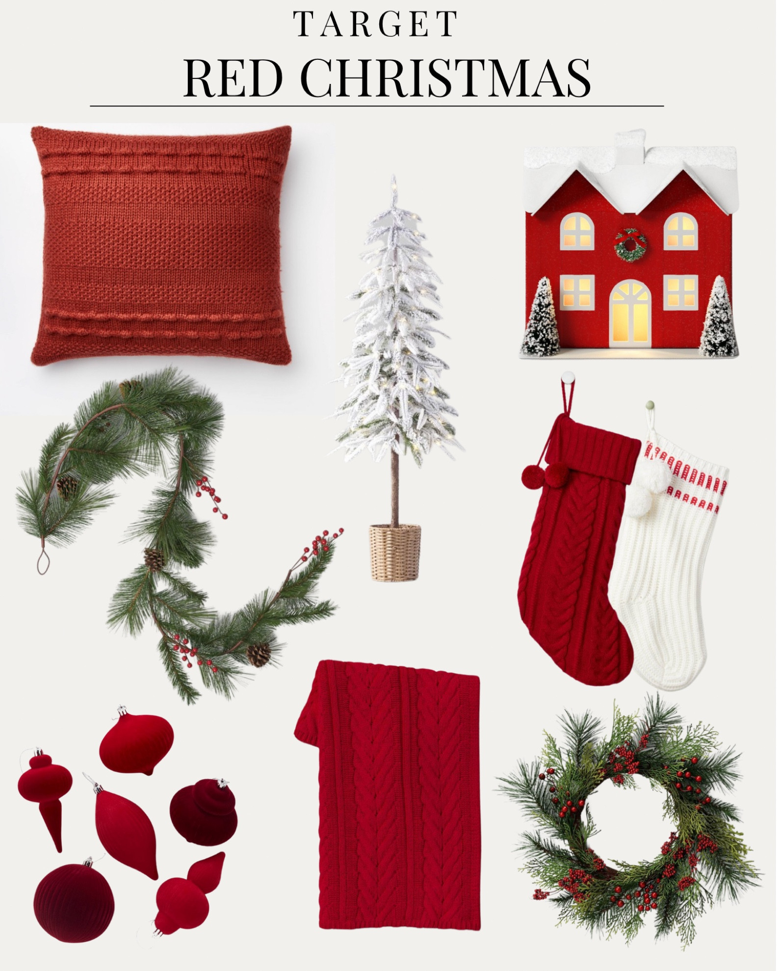 Red Christmas decor at Target

#LTKSeasonal #LTKhome #LTKHoliday