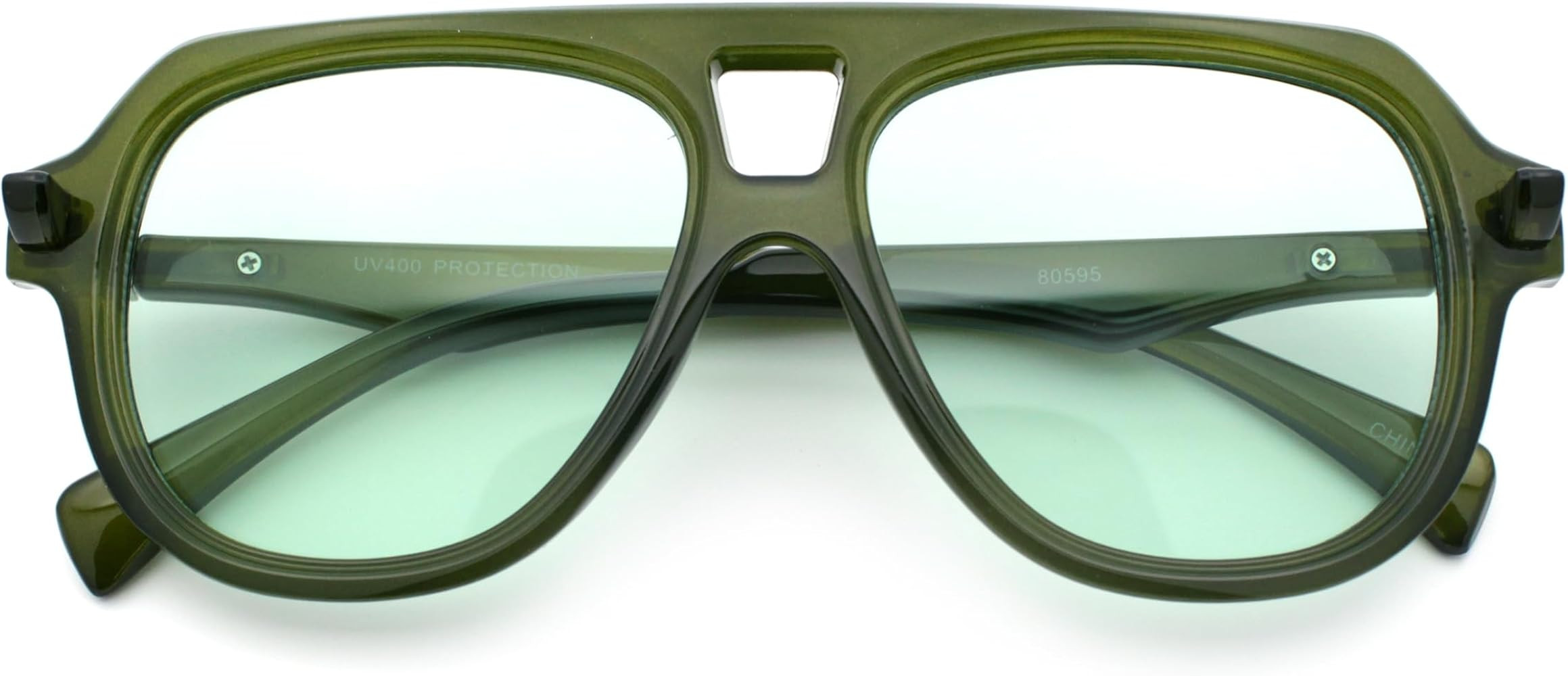 SA106 Retro Vintage Vibe Unique Horned Hinge Thick Plastic Racer Sunglasses | Amazon (US)