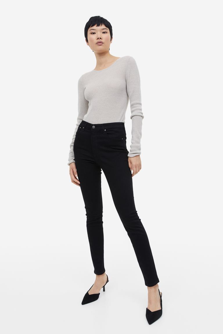 Shaping Skinny High Jeans - Schwarz - Ladies | H&M DE | H&M (DE, AT, CH, DK, NL, NO, FI)