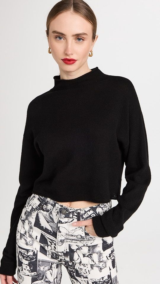 Reformation Cashmere Cropped Turtleneck Sweater | SHOPBOP | Shopbop