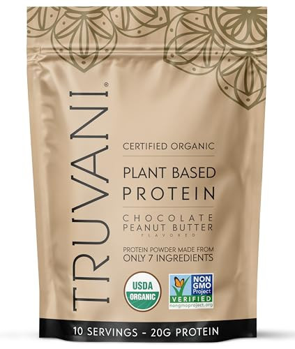 Truvani Vegan Pea Protein Powder | Chocolate Peanut Butter | 20g Organic Plant Based Protein | 10 Servings | Keto | Gluten & Dairy Free | Low Carb | No Added Sugar | Amazon (US)