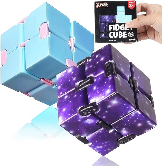 BUNMO Fidget Cube Infinity Cubes 2pk | Stimulating & Engaging Fidget Toy | Teen Boy Toys | Easter... | Amazon (US)