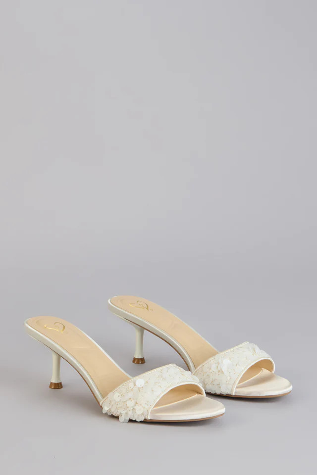 Perfect Glow Sequin Mule Heels | Windsor Stores