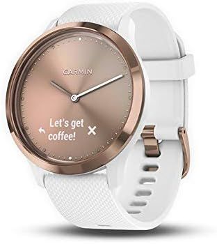Garmin vívomove HR, Hybrid Smartwatch for Men and Women, White/Rose Gold (Renewed) | Amazon (US)