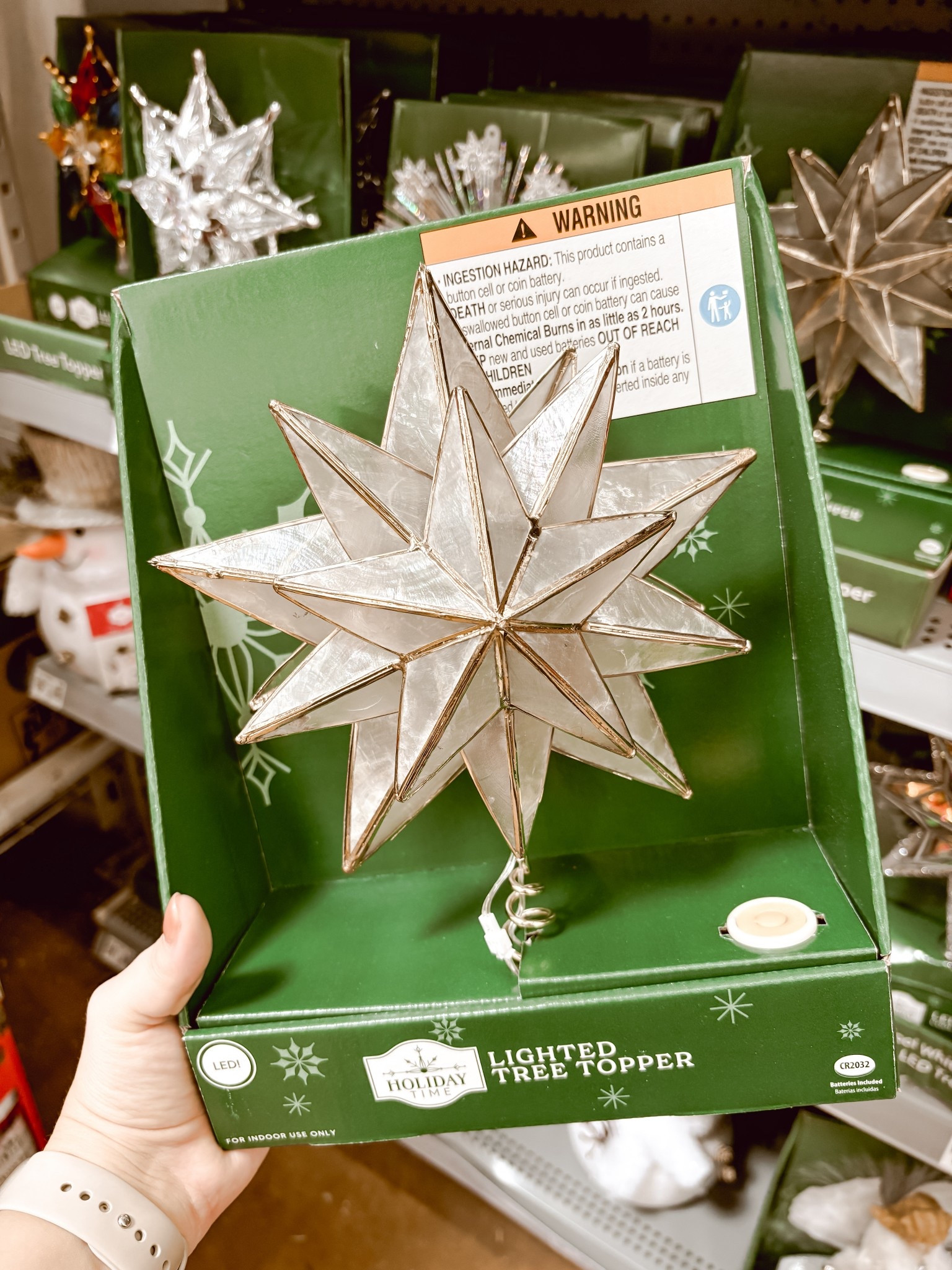 Vintage inspired capiz Christmas tree topper at Walmart! Under $20! 

#LTKFindsUnder50 #LTKHome #LTKSeasonal