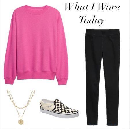 What I wore Tuesday! Perfect for #ValentinesDay week! #oldnavy #oldnavystyle #oldnavyoutfit #gap #checkeredvans #casualoutfit #casualoutfitideas #amazonoutfit

#LTKfindsunder50 #LTKsalealert #LTKstyletip