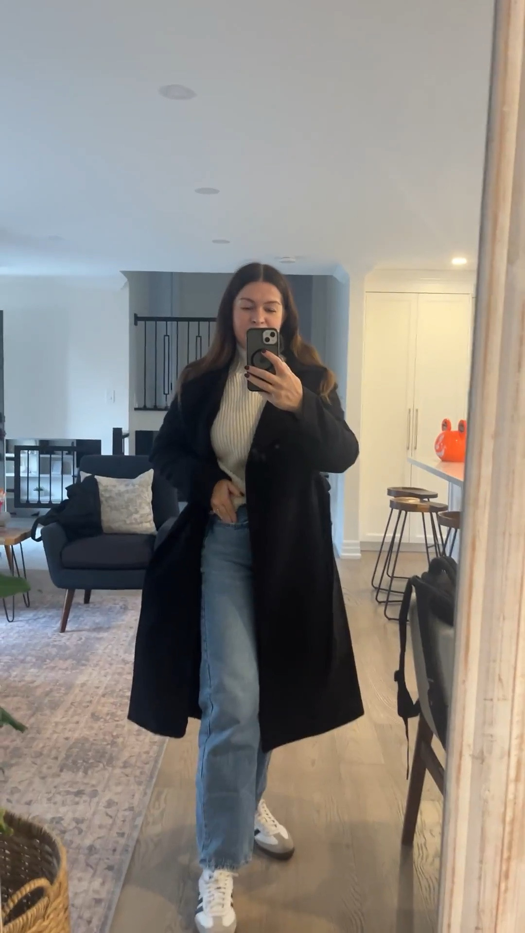 Friday outfit. Still rocking my sambas over here ❤️

#LTKshoes #LTKwinter #LTKjeans