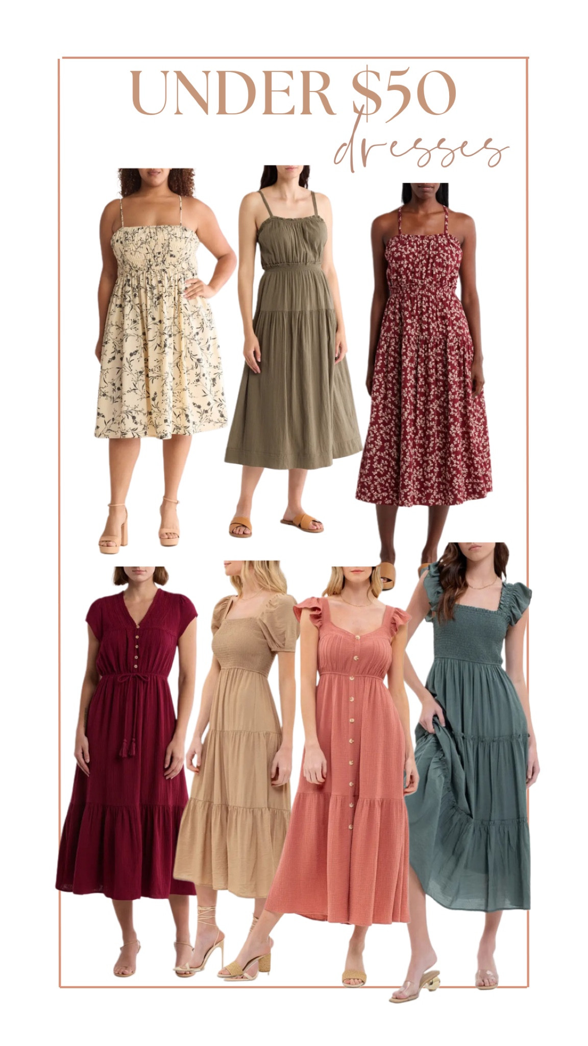 Women’s dresses for under $50 that are perfect for your next photo session 