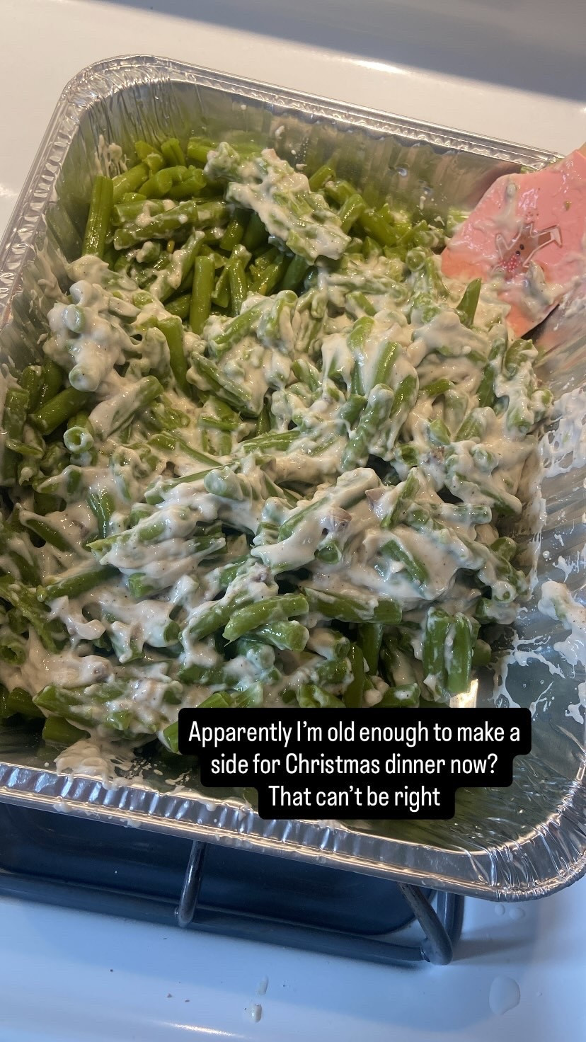 Apparently I’m old enough to make a side for Christmas dinner now? That can’t be right