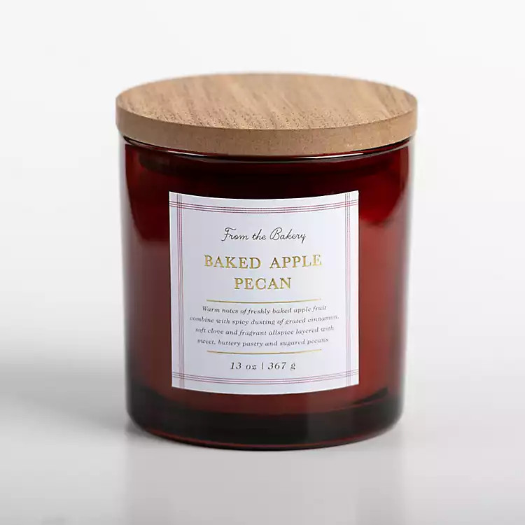 Baked Apple Pecan Triple Wick Jar Candle | Kirkland's Home