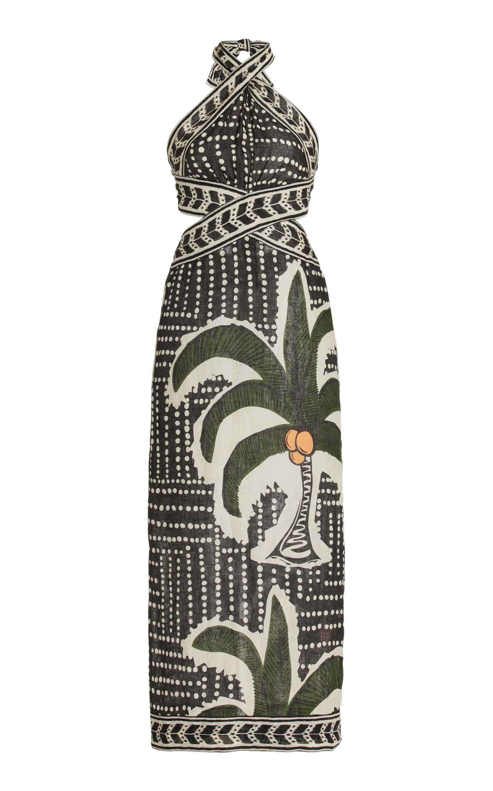 Heart Of The Jungle Linen Midi Dress | Moda Operandi (Global)