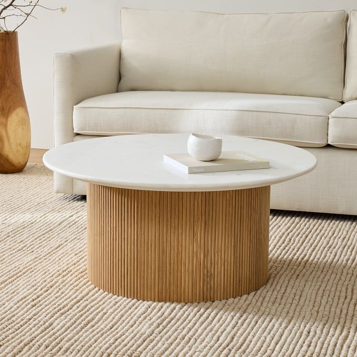 Ellington Marble Round Coffee Table (36") | West Elm (US)