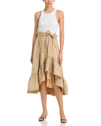 Zayla Ruffle Skirt Midi Dress | Bloomingdale's (US)