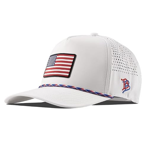 Branded Bills Old Glory PVC Curved 5 Panel Rope Hat, Fits 7-7 7/8, Adjustable Snapback | Amazon (US)
