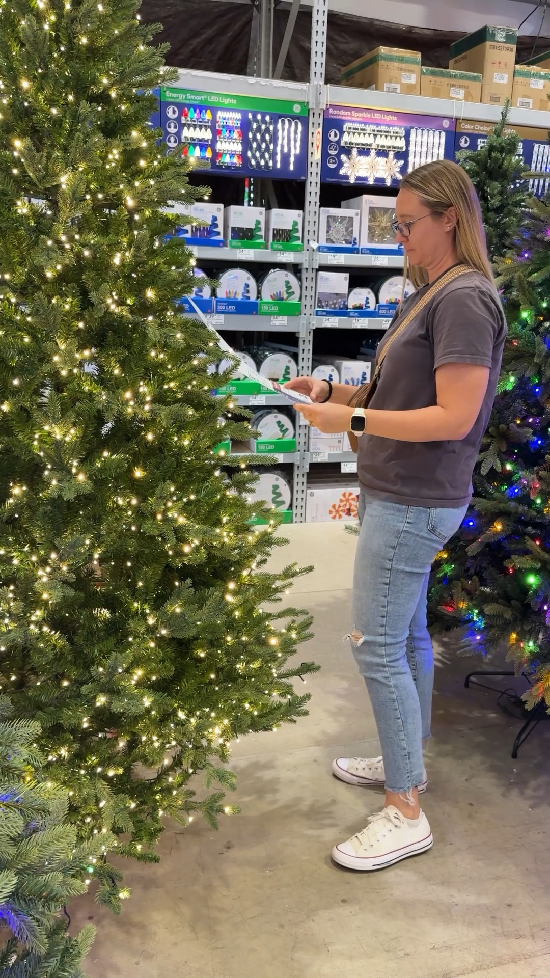 The New Kensington Pine Christmas tree from @loweshomeimprovement is such a beautiful option if you’re wanting that full, natural look without the upkeep. The footpedal control makes switching between warm and white, color, and twinkle mode so simple. Check out the matching Holiday Living garland, and reefs for the classic holiday feel. #ad #lowespartner #lowesfind #viralchristmastree #prelittree #holidayhome 

#LTKHoliday #LTKHome #LTKSeasonal