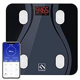 FITINDEX Smart Bluetooth Body Fat Scale with Upgraded App, High Precision Bathroom Scales Digital We | Amazon (US)